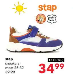 Scapino Stap suede jongens sneakers blauw bruin aanbieding