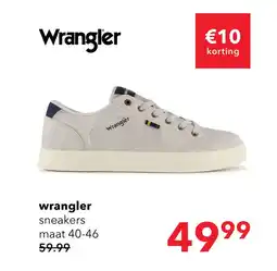 Scapino Wrangler heren sneakers lichtgrijs aanbieding