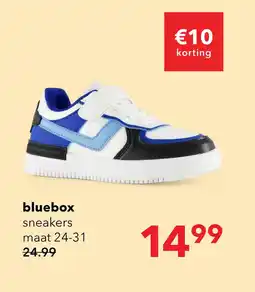 Scapino Blue Box jongens sneakers wit blauw aanbieding