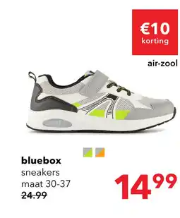 Scapino Blue Box jongens sneakers met airzool grijs groen aanbieding