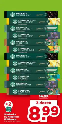 PLUS Starbucks by Nespresso Koffiecups aanbieding