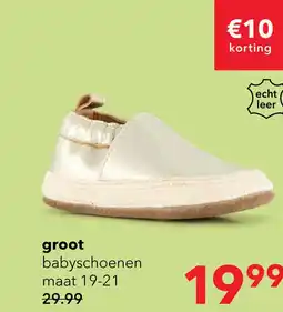 Scapino Groot leren babyschoenen goud aanbieding