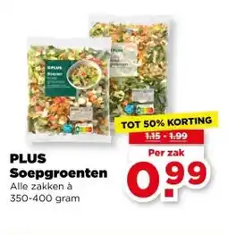 PLUS PLUS Soepgroenten aanbieding
