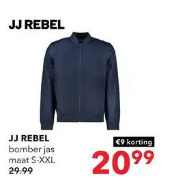 Scapino JJ REBEL heren bomber jack blauw aanbieding