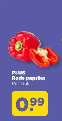PLUS PLUS Rode paprika aanbieding