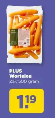 PLUS PLUS Wortelen aanbieding