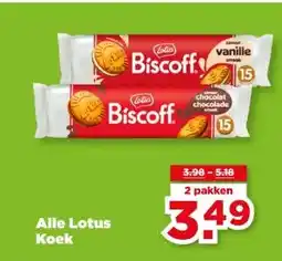 PLUS Alle Lotus Koek aanbieding