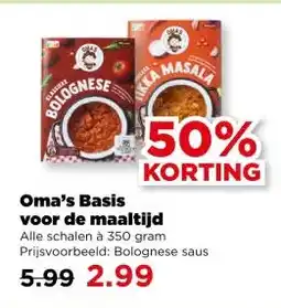 PLUS Oma's Basis voor de maaltijd aanbieding