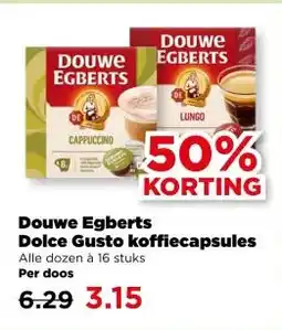PLUS Douwe Egberts Dolce Gusto koffiecapsules aanbieding