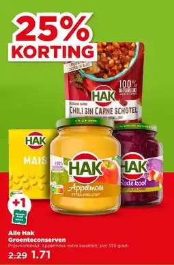 PLUS Alle Hak Groenteconserven aanbieding