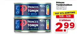 PLUS Princes Tonijnstukken aanbieding