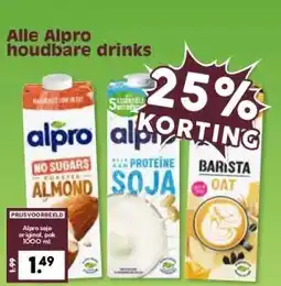 Coop Alle Alpro houdbare drinks aanbieding