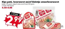 Coop Kips paté, leverworst en/of kleintje smeerleverworst aanbieding