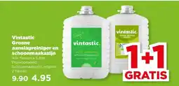 PLUS Vintastic Groene aanslagreiniger en schoonmaakazijn Alle flessen à 5 liter aanbieding