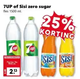 Coop 7UP of Sisi zero sugar aanbieding
