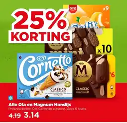 PLUS Alle Ola en Magnum Handijs aanbieding