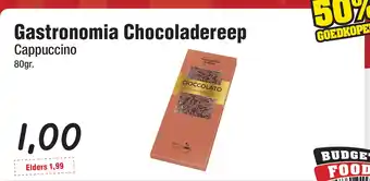 Budget Food Gastronomia Chocoladereep Cappuccino — aanbieding