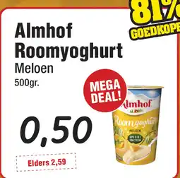 Budget Food Almhof Roomyoghurt Meloen aanbieding