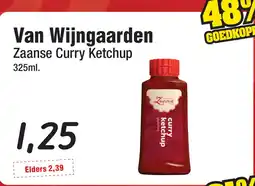 Budget Food Van Wijngaarden Zaanse Curry Ketchup aanbieding