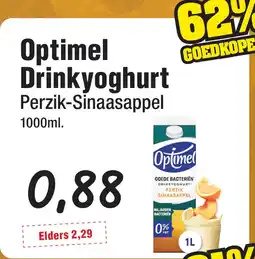 Budget Food Optimel Drinkyoghurt Perzik-Sinaasappel aanbieding
