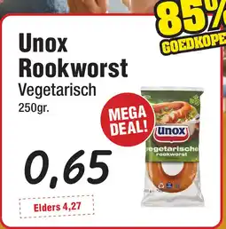 Budget Food Unox Rookworst Vegetarisch aanbieding
