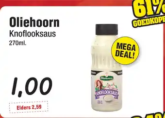 Budget Food Oliehoorn Knoflooksaus aanbieding