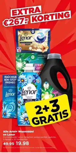 PLUS Alle Ariel+ Wasmiddel en Lenor aanbieding