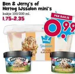 Boon`s Markt Ben & Jerry's of Hertog IJssalon mini's aanbieding