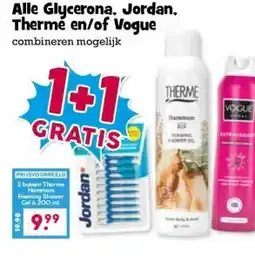 Boon`s Markt Alle Glycerona, Jordan, Therme en/of Vogue aanbieding