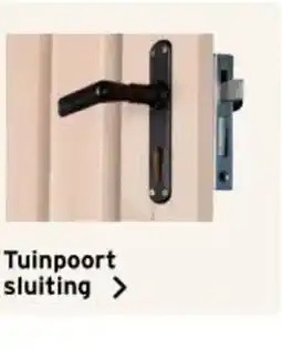 GAMMA Tuinpoort sluiting aanbieding