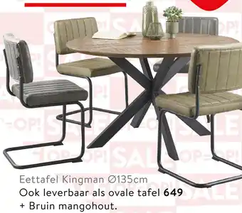 Profijt Meubel Eettafel kingman 135cm aanbieding