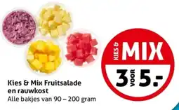 Hoogvliet Kies & Mix Fruitsalade en rauwkost aanbieding