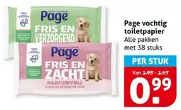 Hoogvliet Page vochtig toiletpapier aanbieding
