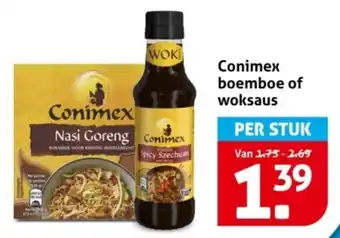 Hoogvliet Conimex boemboe of woksaus aanbieding