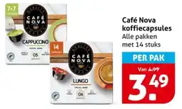 Hoogvliet Café Nova koffiecapsules aanbieding