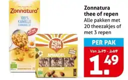 Hoogvliet Zonnatura Thee of Repen aanbieding