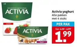 Hoogvliet Activia yoghurt aanbieding