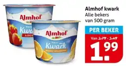 Hoogvliet Almhof Kwark aanbieding