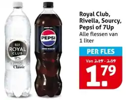 Hoogvliet Royal Club, Rivella, Sourcy, Pepsi of 7Up aanbieding