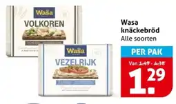 Hoogvliet Wasa knäckebröd aanbieding