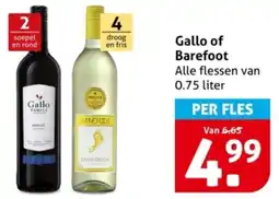 Hoogvliet Gallo of Barefoot aanbieding
