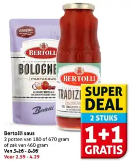 Hoogvliet Bertolli Saus aanbieding