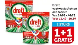 Hoogvliet Dreft vaatwastabletten aanbieding