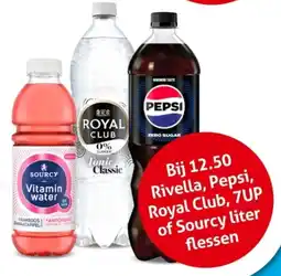 Hoogvliet Rivella, Pepsi, Royal Club, 7UP of Sourcy aanbieding