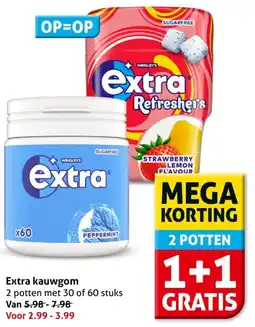 Hoogvliet Extra kauwgom aanbieding