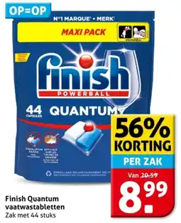 Hoogvliet Finish Quantum vaatwastabletten aanbieding