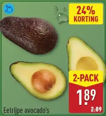 ALDI Eetrijpe avocado's aanbieding