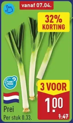 ALDI Prei aanbieding