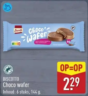 ALDI Biscotto choco wafer aanbieding