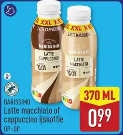 ALDI Barissimo Latte macchiato of cappuccino ijskoffie aanbieding